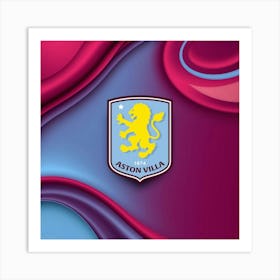 Aston Villa F.C Logo Wall Art 3 Art Print