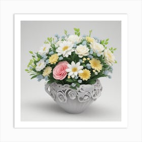 Bouquet Of Flowers 10 Art Print