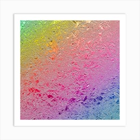 Rainbow Aluminum Foil Art Print