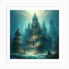 Underwater Palace 3 1 Art Print