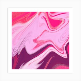 Abstract Pink And Purple Painting Art Print