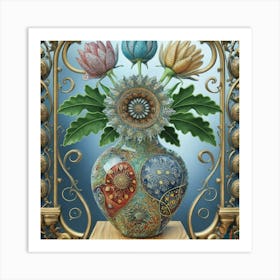 Vase Unique And Rare Decorative Antique 21 Art Print