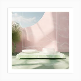 Pink Nature dream Contemporary V2 Art Print