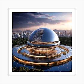 Futuristic City 177 Art Print