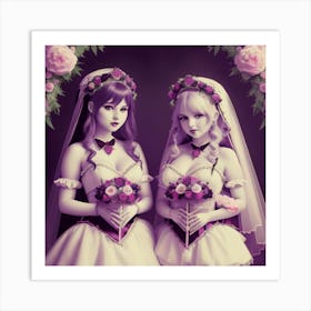 Bridesmaids 1 Art Print