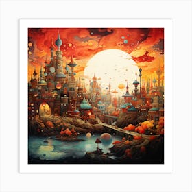 City In The Sky 1 Art Print