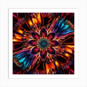 Psychedelic Flower Art Print