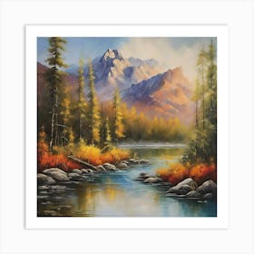 Autumn In The Mountains Art Print