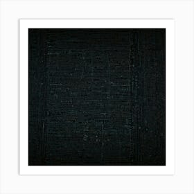 Black Wall Art Print