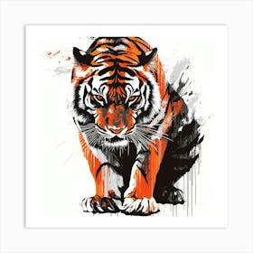 Tiger.Generated AI. Wall Art Print 2 Art Print