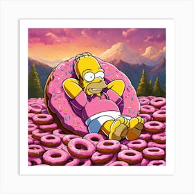 Simpsons Art Print