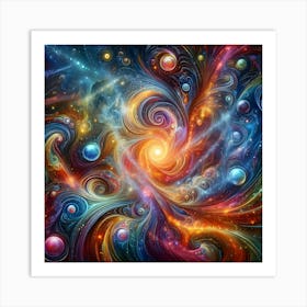 Vibrant Paisly Art Print