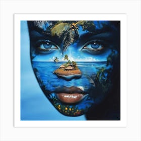 Island Face Art Print