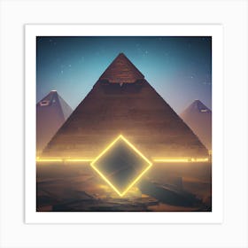 Pyramids Of Giza  Art Print