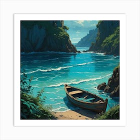 Boat On The Beach Art Print