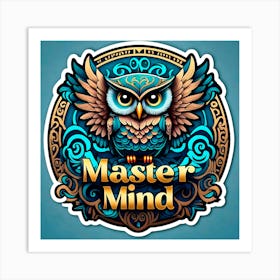 Master Mind Owl 2 Art Print