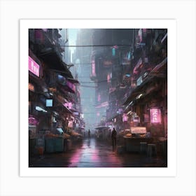 Futuristic City 3 Art Print