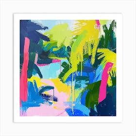 Abstract Travel Collection Ambergris Caye Belize 2 Art Print