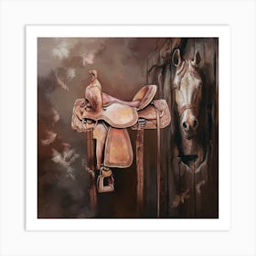 Horse Saddle Art Print