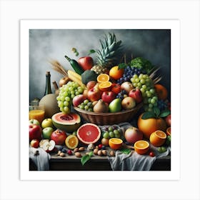 Fruit Basket Art Print