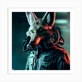 Fox Mask 8 Art Print