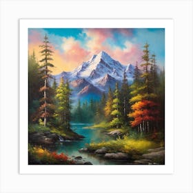 Mountain Lake 3 Art Print