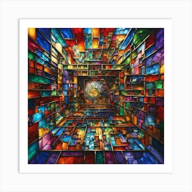 Stained Glass Window Art Print