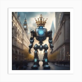 Robot In London 29 Art Print