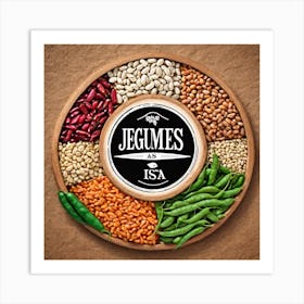 Legumes As A Logo (20) Art Print