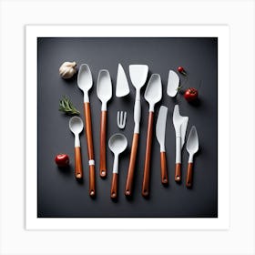 Kitchen Utensils 1 Art Print