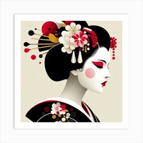 Japan Geisha Visual 106 Art Print