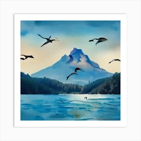 Birds In Flight Art Print