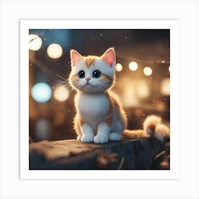 Cute Kitten 16 Art Print