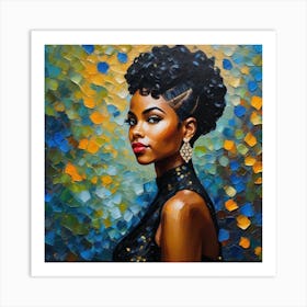 Afro Girl Art Print