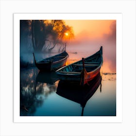 Boats Fine Art Posters By Csaba Fikker For Ai Art Depot 6 Art Print