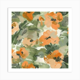 Orange Poppies 3 Art Print