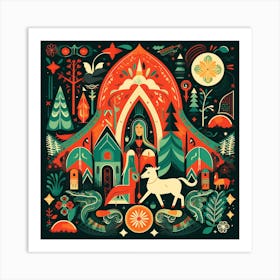 Christmas Lovely Paradise 16 Art Print