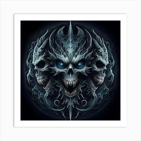 Skulls Of Hell Art Print