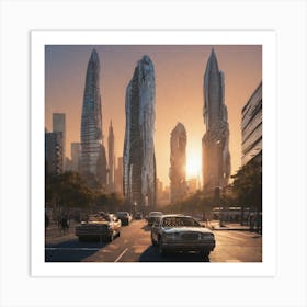 Futuristic Cityscape 59 Art Print