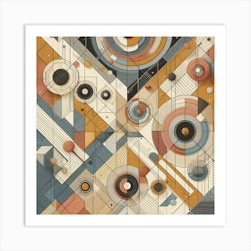 Beautiful abstract circular art Art Print