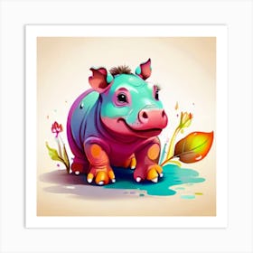 Hippo 1 Art Print