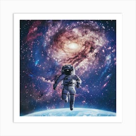 Astronaut In Space 7 Art Print