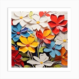 Colorful Flowers Art Print