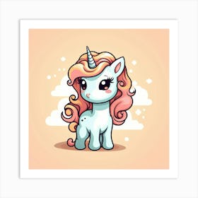 Cute Unicorn 817 Art Print