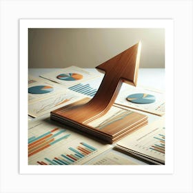 Arrow Pointing Up Art Print