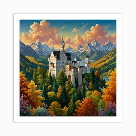 Neuschwanstein Castle Art Print