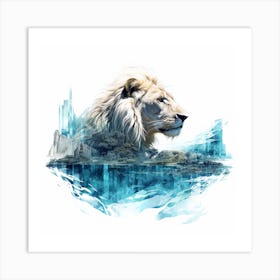 King on sea Art Print