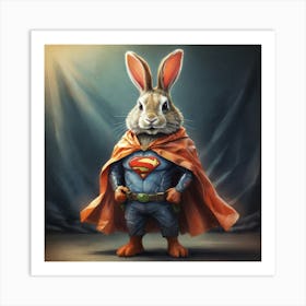 Super Bunny 1 Art Print