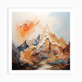 Mountain Landscape Painting Art Print