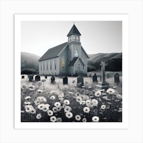 Church In The Field Art Print